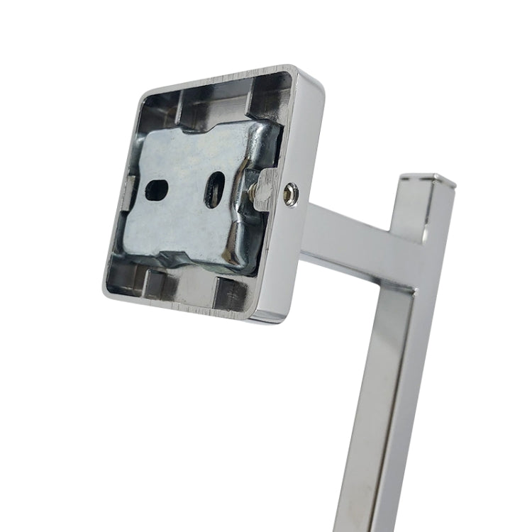 Stainless Steel Square Paper Towel Holder Bathroom Hardware Pendant Roll Paper Shelve(Silver)