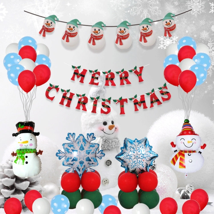 5769 Christmas Snowman Theme Decoration Balloon Set