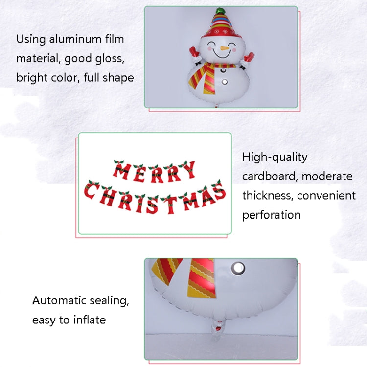 5769 Christmas Snowman Theme Decoration Balloon Set