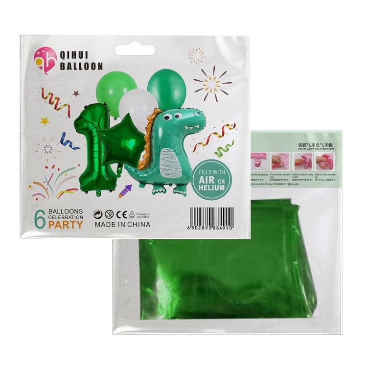5934 Aluminum Membrane Latex Combination Dinosaur Digital Balloon Set Background Decoration Cartoon Balloon