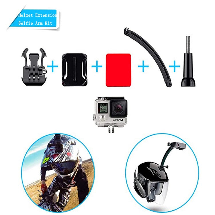 17 In 1  Action Camera Accessories Combo Kits for GoPro Hero11 Black / HERO10 Black / GoPro HERO9 Black / HERO8 Black / HERO7 /6 /5 /5 Session /4 Session /4 /3+ /3 /2 /1, DJI Osmo Action and Other Action Cameras(Black)