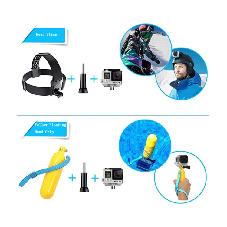 17 In 1  Action Camera Accessories Combo Kits for GoPro Hero11 Black / HERO10 Black / GoPro HERO9 Black / HERO8 Black / HERO7 /6 /5 /5 Session /4 Session /4 /3+ /3 /2 /1, DJI Osmo Action and Other Action Cameras(Black)