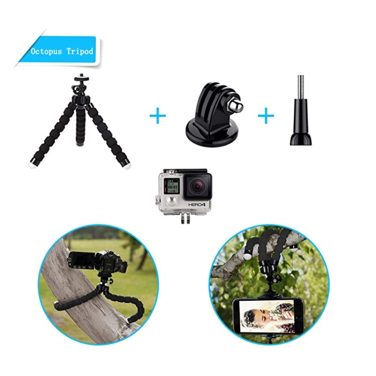 17 In 1  Action Camera Accessories Combo Kits for GoPro Hero11 Black / HERO10 Black / GoPro HERO9 Black / HERO8 Black / HERO7 /6 /5 /5 Session /4 Session /4 /3+ /3 /2 /1, DJI Osmo Action and Other Action Cameras(Black)