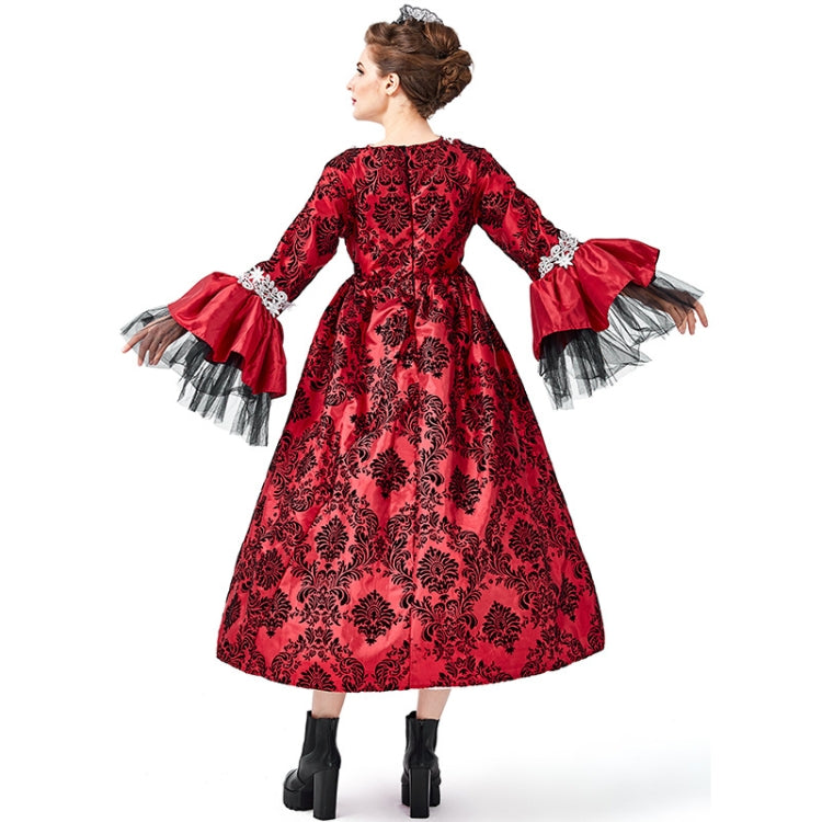 PS1972 Halloween Costume Adult Retro Lace Palace Dress, Size: