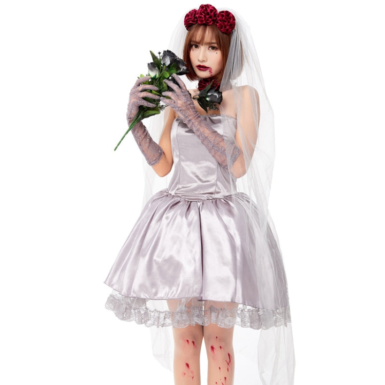 1913 Halloween Adult Vampire Costume Hanayome Rose Ghost Bride Crossdress, Size: