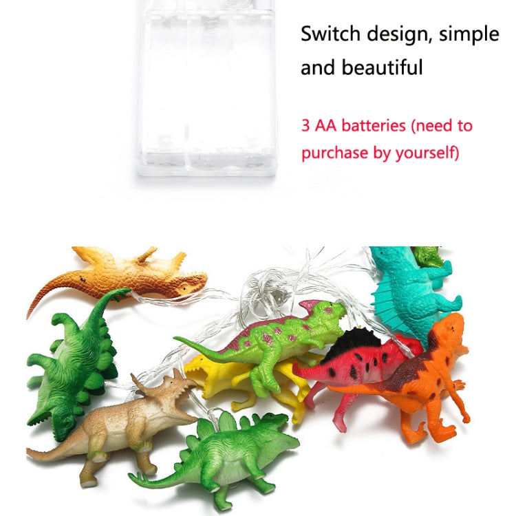 KLDC001 10 LEDs 3000LM Dinosaur String Lights Children Room Christmas Decoration Lantern(Warm Light)