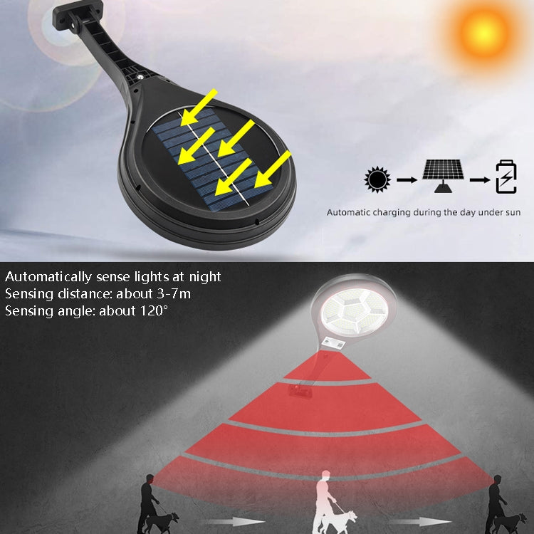 TG-TY10 Solar Wall Lamp Outdoor Human Body Induction Garden Corridor Small Street Light, Style: Medium 52 LED