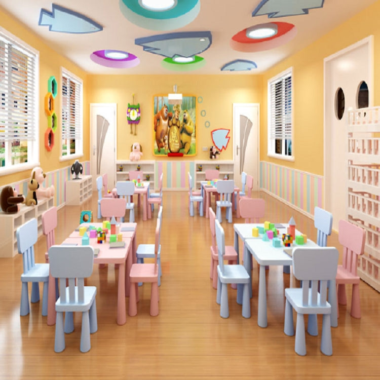 Plastic Double Thickening Rectangular Table Writing Desk Painting Game Toys Children Kindergarten Table, Size:Ordinary