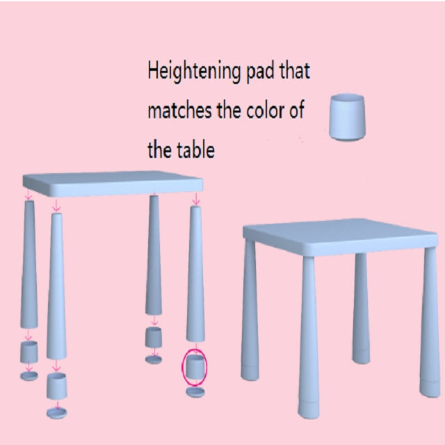 Plastic Double Thickening Rectangular Table Writing Desk Painting Game Toys Children Kindergarten Table, Size:Ordinary