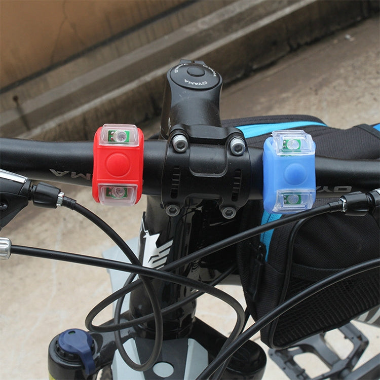 10 PCS Outdoor Night Silicone Caution Lamp Bicycle Light Mountain Bike Decoration Safety Warning Light Taillight