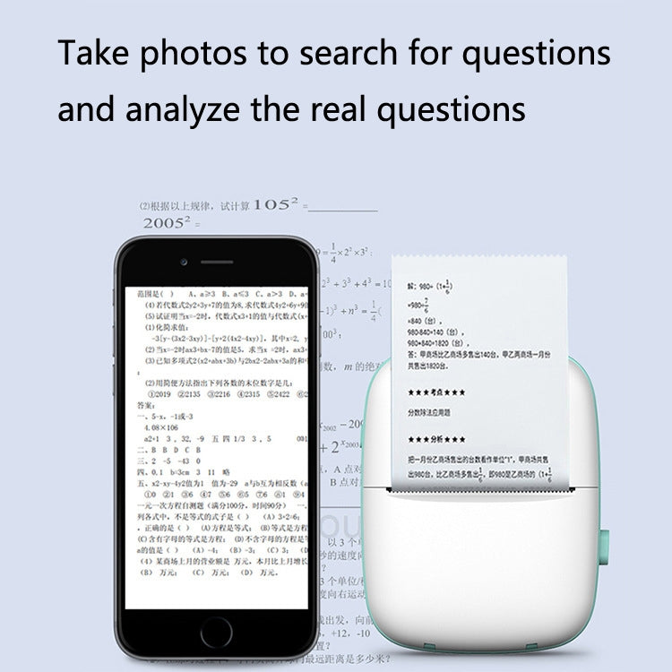 V1 Pocket Wrong Question Printer Bluetooth Mini Portable Student Wrong Question Printer