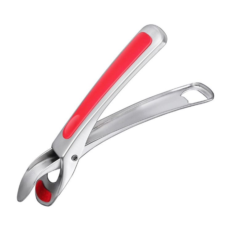 Kitchen 304 Stainless Steel Inlaid Rubber Non-Slip Anti-Scald Dish Holder And Tray Lifter