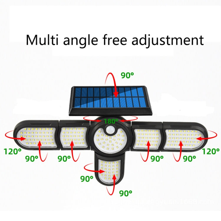 Garden Solar Wall Light Outdoor Waterproof Lawn Light Landscape Corridor Small Street Light, Spec: 4-Head 140 LED