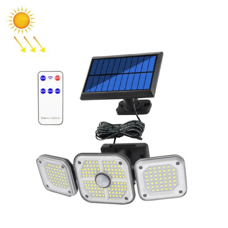 186 LED Solar Split Type Courtyard Lamp Outdoor Waterproof Corridor Garden Human Body Sensing Street Light