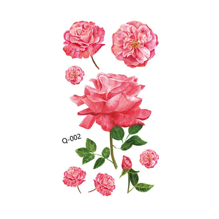 50 PCS Literary Small Fresh Flower Tattoo Sticker Rose Waterproof Lasting Arm Sticker
