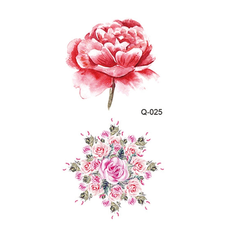 50 PCS Literary Small Fresh Flower Tattoo Sticker Rose Waterproof Lasting Arm Sticker