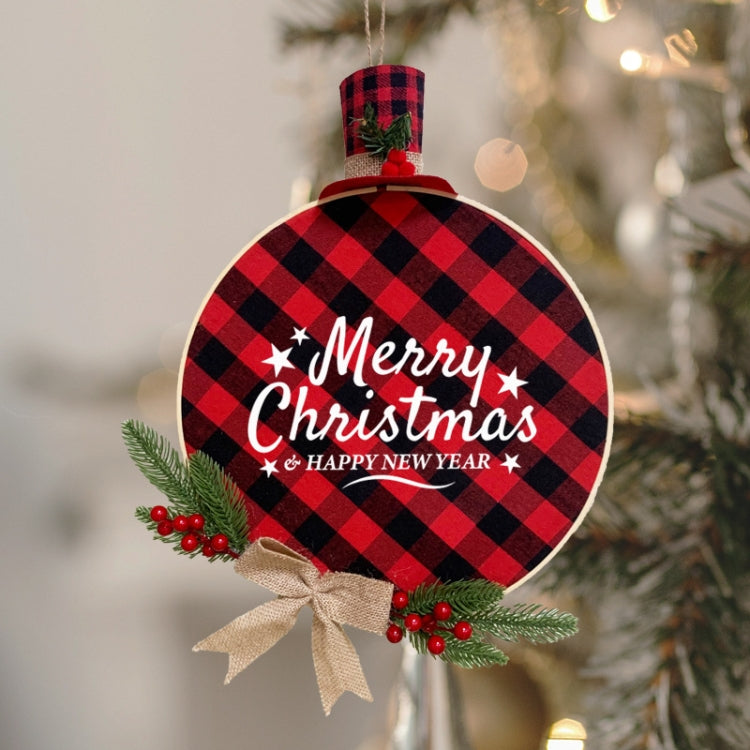 Christmas Wreath Pendant Decoration Welcome Door Hanging