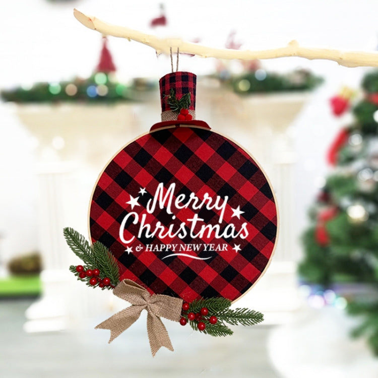 Christmas Wreath Pendant Decoration Welcome Door Hanging