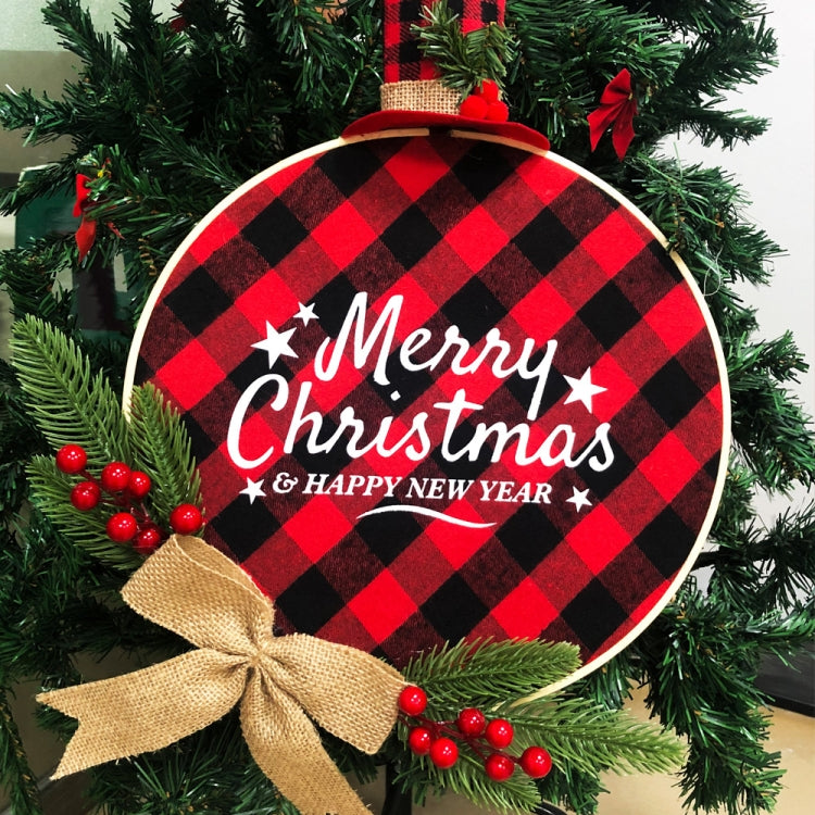 Christmas Wreath Pendant Decoration Welcome Door Hanging