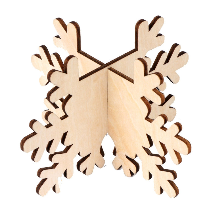 24 PCS Christmas Decoration Wooden Candlestick Ornaments