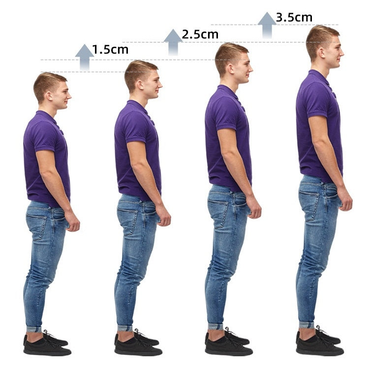 2 Pairs Half-Size Inner Heightening Pads Soft And Comfortable Invisible Shock Absorption Increased Insoles, Size: 2.5cm(Blue)