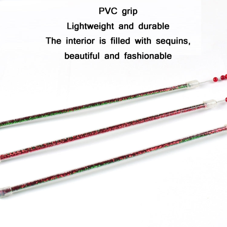 3 PCS Steel Wire Feather Long Pole Funny Cat Stick(Christmas Color)