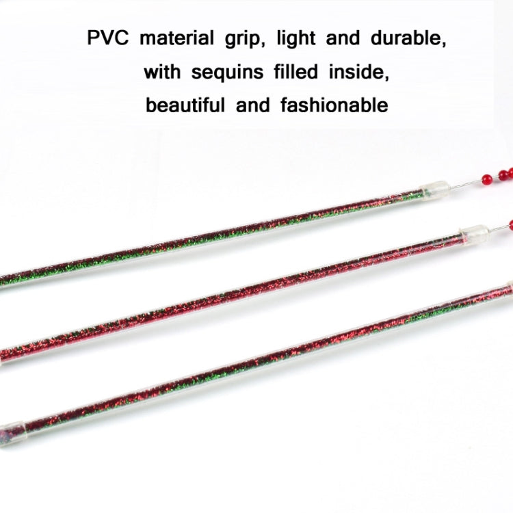 3 PCS Hairball Pendant Funny Cat Stick Scratch-Resistant Long Rod Wire Cat Toy(Christmas Color)