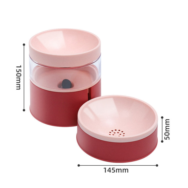 DT331 Automatic Feeder Pet Bowl Increased High Protect Neck Water Dispenser Dual-Purpose Food Bowl
