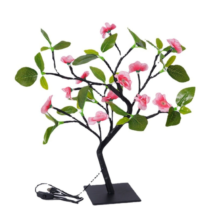 10LM 24 LED Peach Blossom Tree Lamp Interior Decoration Night Light(Warm Light)