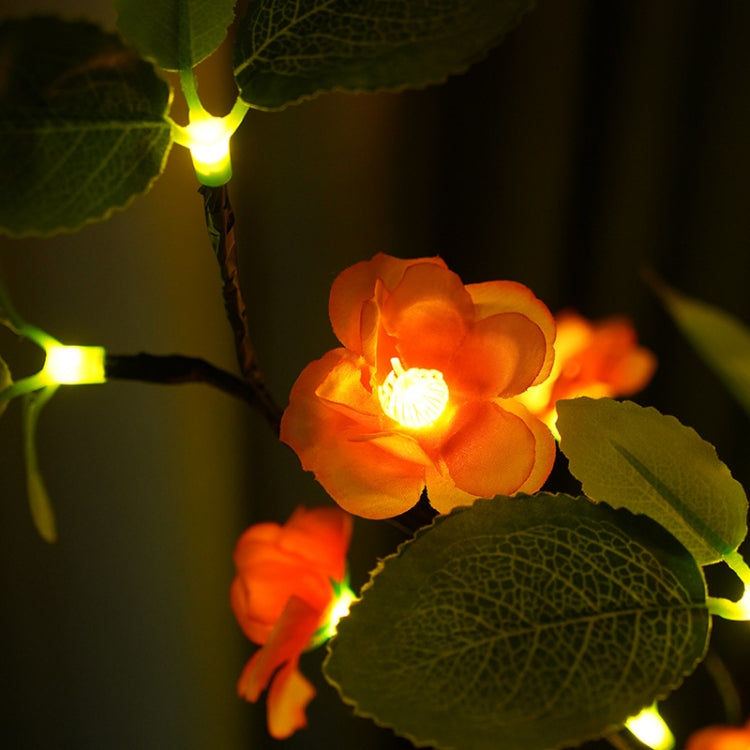 10LM 24 LED Peach Blossom Tree Lamp Interior Decoration Night Light(Warm Light)