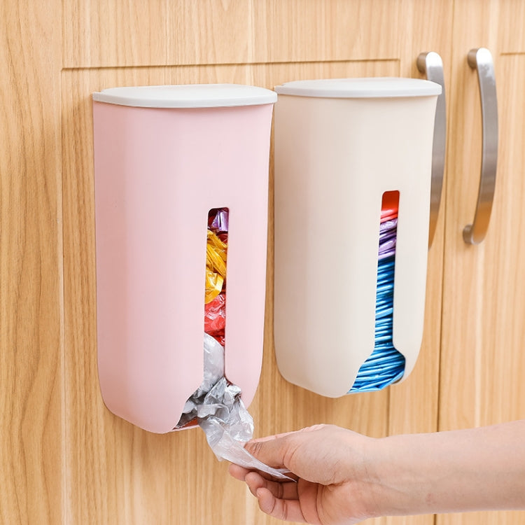 2 PCS Kitchen And Bathroom Garbage Bag Wall Hanging Storage Rack Shoe Cover Storage Box