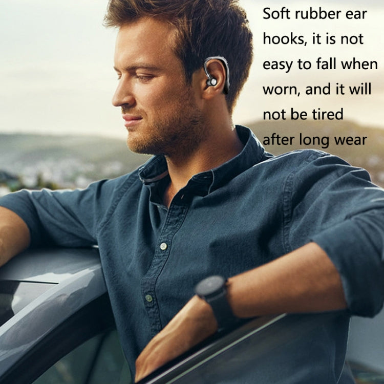 V20 Earhook Wireless Bluetooth 5.2 Earphone Long Endurance Business Vehicle Earphone(Gold+Black)