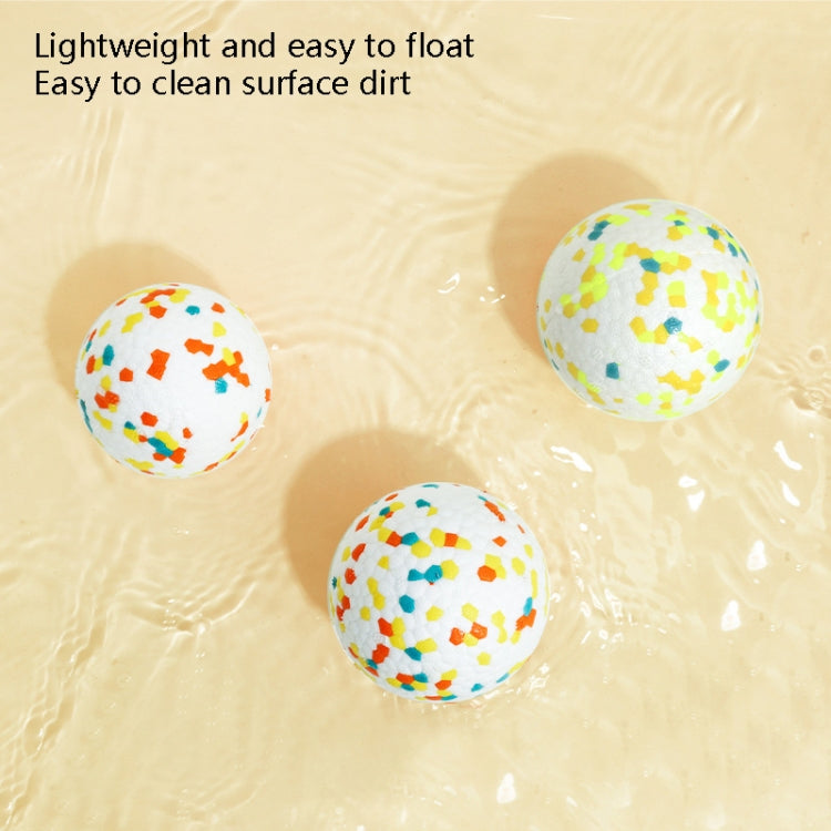 Pet Toy Ball Bite-Resistant Foam Toy Ball Dog Interactive Training Supplies, Specification: Large (Yellow Green Blue)