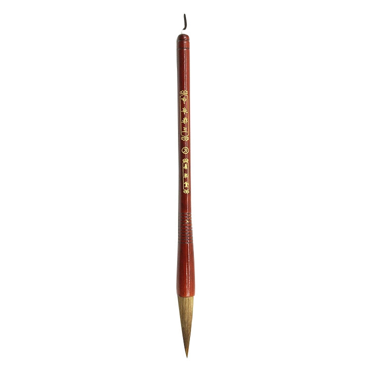 Wooden Writing Brushes Wolf Hair Traditional Calligraphy Painting Practice Script Supply, (L)