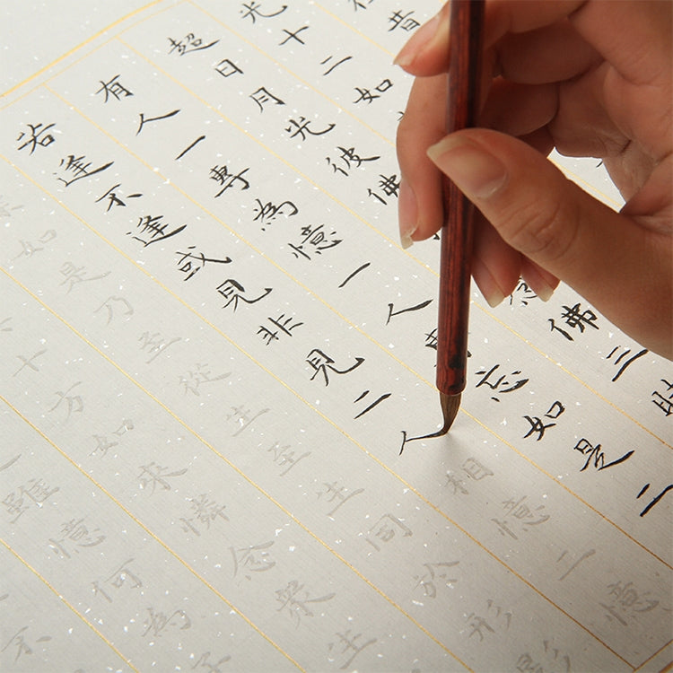Wooden Writing Brushes Wolf Hair Traditional Calligraphy Painting Practice Script Supply (M)