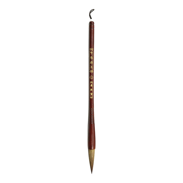Wooden Writing Brushes Wolf Hair Traditional Calligraphy Painting Practice Script Supply (S)