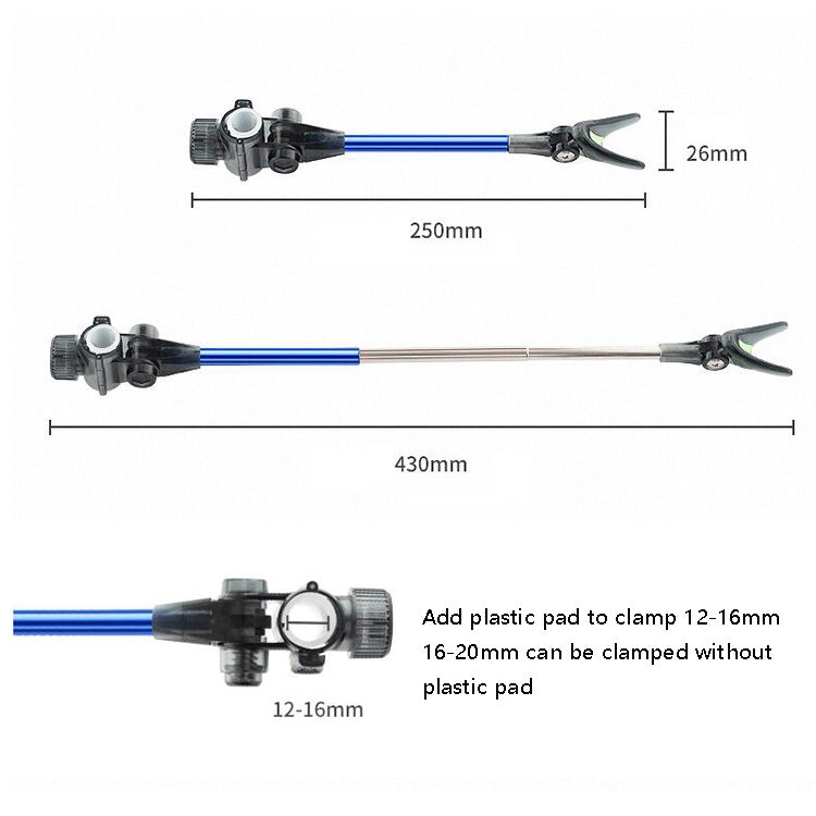 2 PCS Quick Release Bracket Rear-Hanging Fishing Rod Antenna Pole
