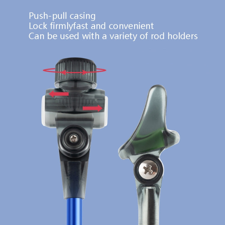 2 PCS Quick Release Bracket Rear-Hanging Fishing Rod Antenna Pole