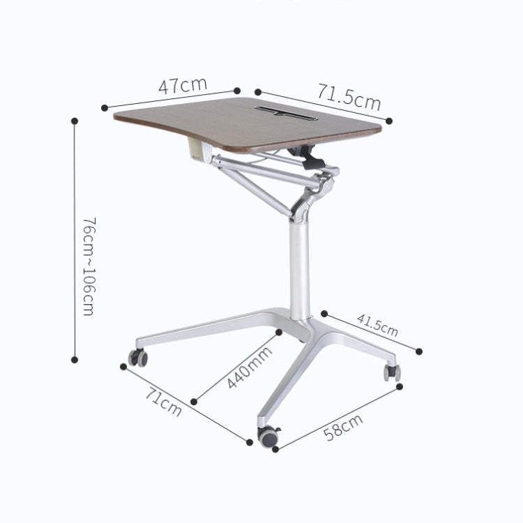 D10 Universal Wheel Standing Computer Desk Movable Lifting Desk