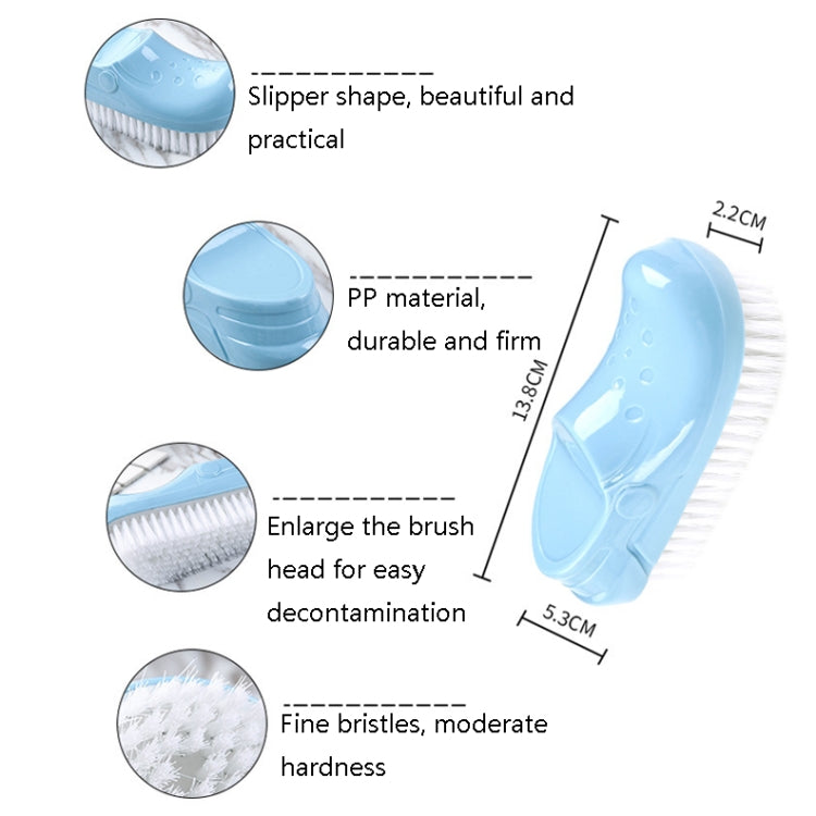 3 PCS 506 Multi-Function Laundry Brush Soft Bristle Cleaning Brush(Gink)