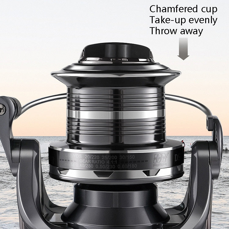 All-Metal Non-Gap Far Casting Wheel Spin Wheel Oblique Anchor Fish Wheel, Specification: DS10000