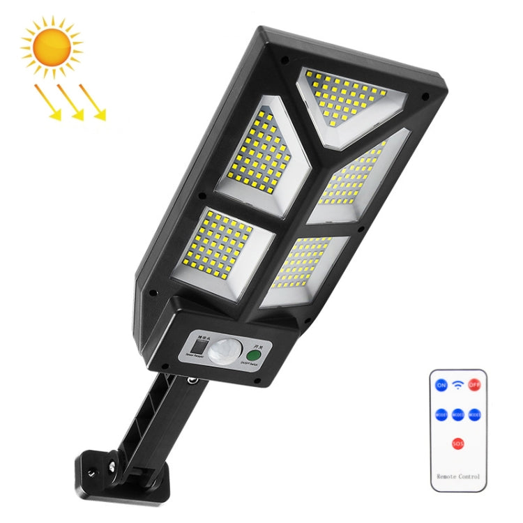 TG-TY100 196 LED Solar Outdoor Human Body Induction Wall Light Garden Fence Street Light