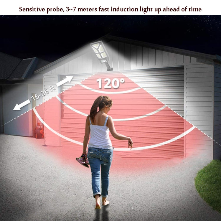 TG-TY100 196 LED Solar Outdoor Human Body Induction Wall Light Garden Fence Street Light