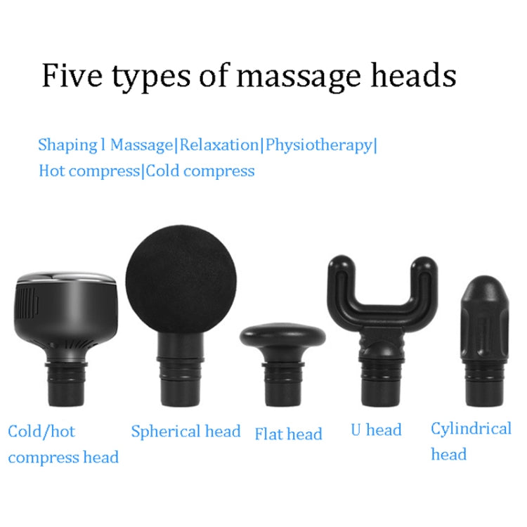 Mini Fascia Gun High-Frequency Hitting Relaxing Massage Gun With Cold And Hot Compress Function, Specification:  Aluminum Handbag