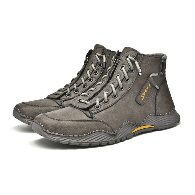 SD5555 Autumn And Winter Men High-Top Martin Boots Leather Outdoor Casual Shoes, Size: 42
