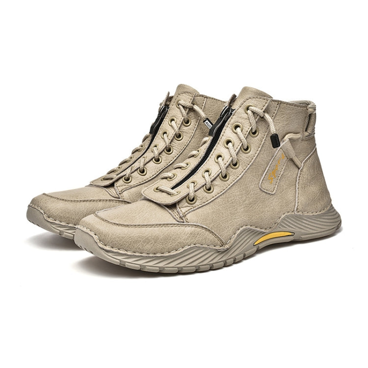 SD5555 Autumn And Winter Men High-Top Martin Boots Leather Outdoor Casual Shoes, Size: 42