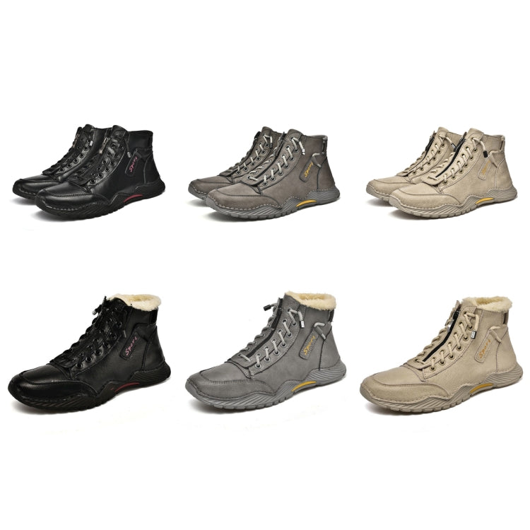 SD5555 Autumn And Winter Men High-Top Martin Boots Leather Outdoor Casual Shoes, Size: 42