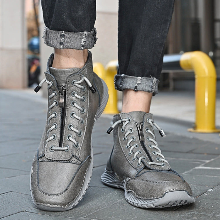 SD5555 Autumn And Winter Men High-Top Martin Boots Leather Outdoor Casual Shoes, Size: 42