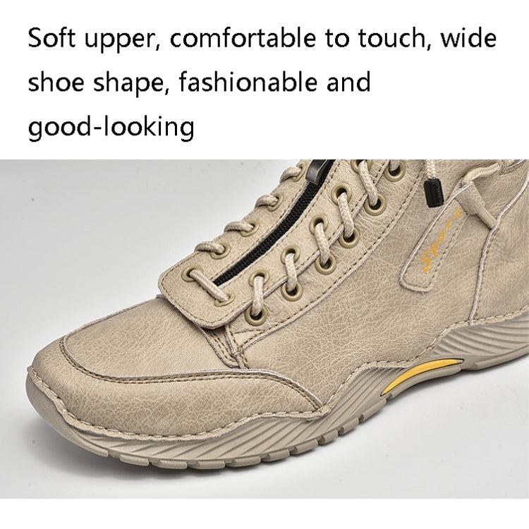 SD5555 Autumn And Winter Men High-Top Martin Boots Leather Outdoor Casual Shoes, Size: 42