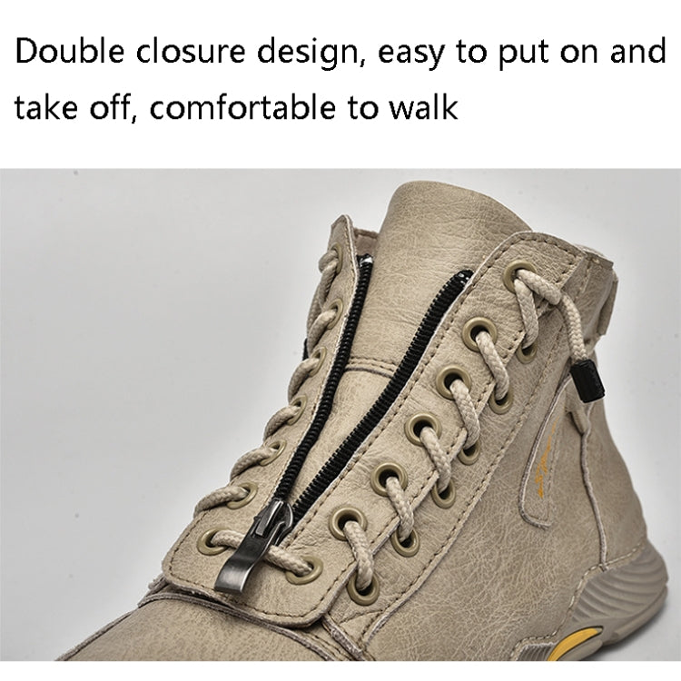 SD5555 Autumn And Winter Men High-Top Martin Boots Leather Outdoor Casual Shoes, Size: 42